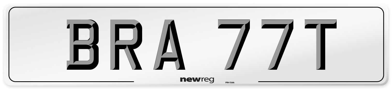 BRA 77T Number Plate from New Reg